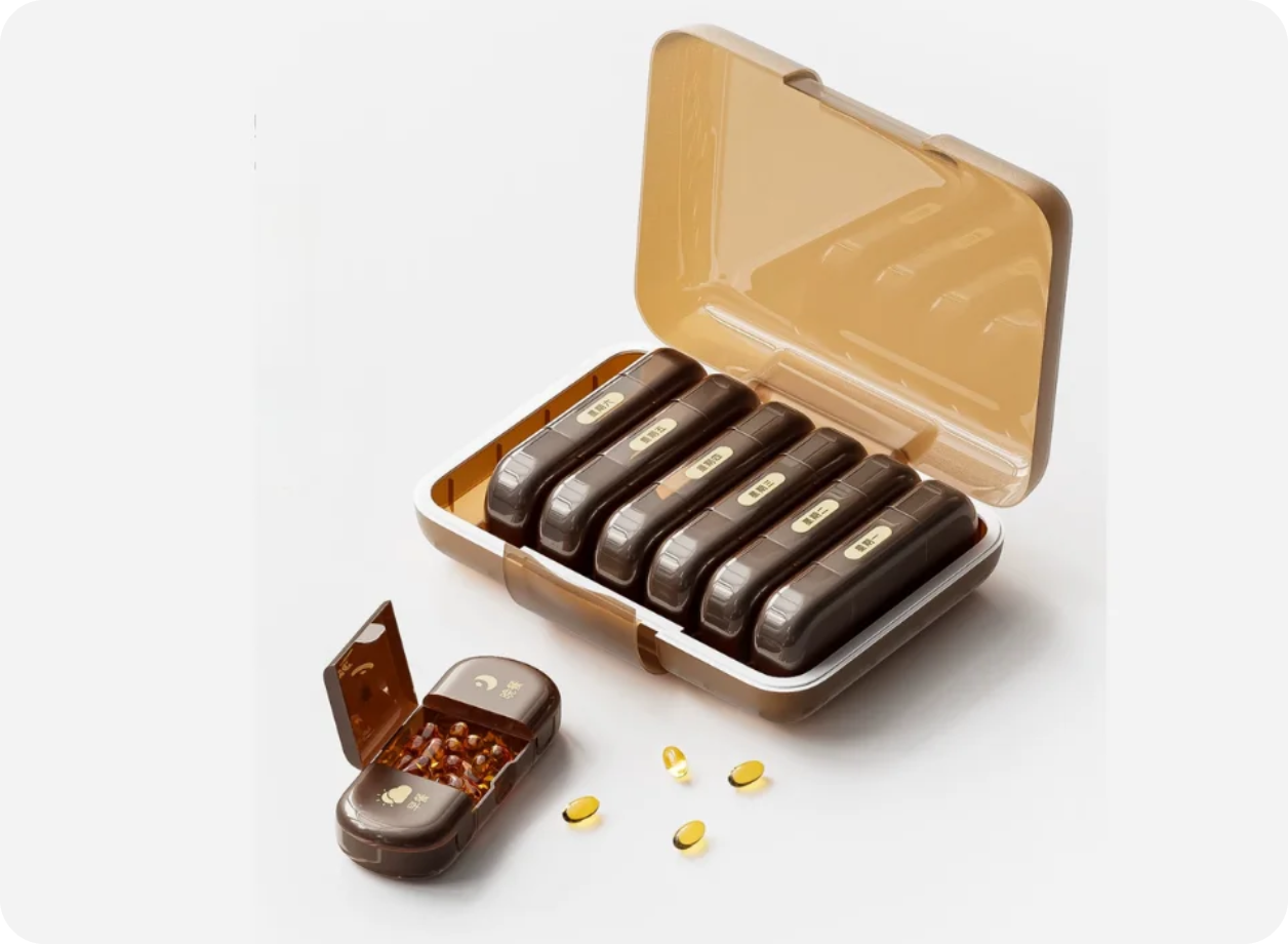 Home Compartment Pill Organizer