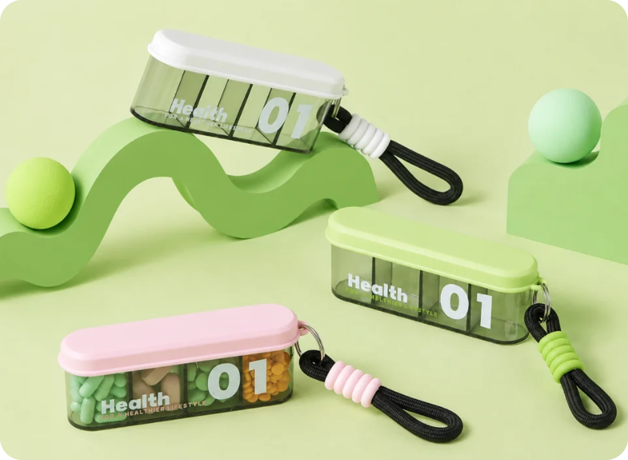Compact Travel Pill Case